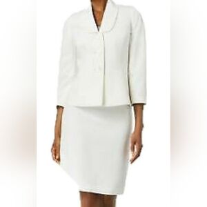 White Asymmetrical Pencil Skirt Knee-Length
